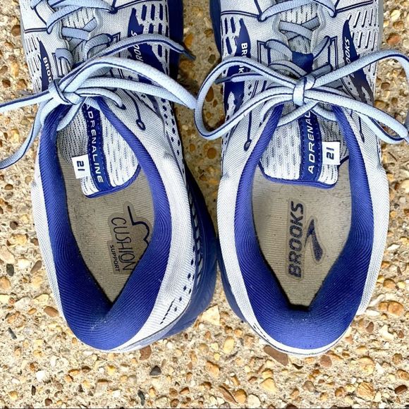 Men’s Brooks Adrenaline 21 Gray Jogging Shoes Size 14 - Picture 8 of 9